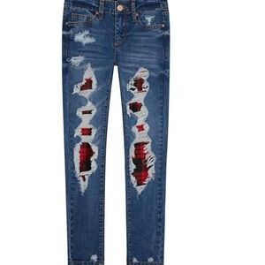 The Rocker Ripped Ankle Skinny Jeans